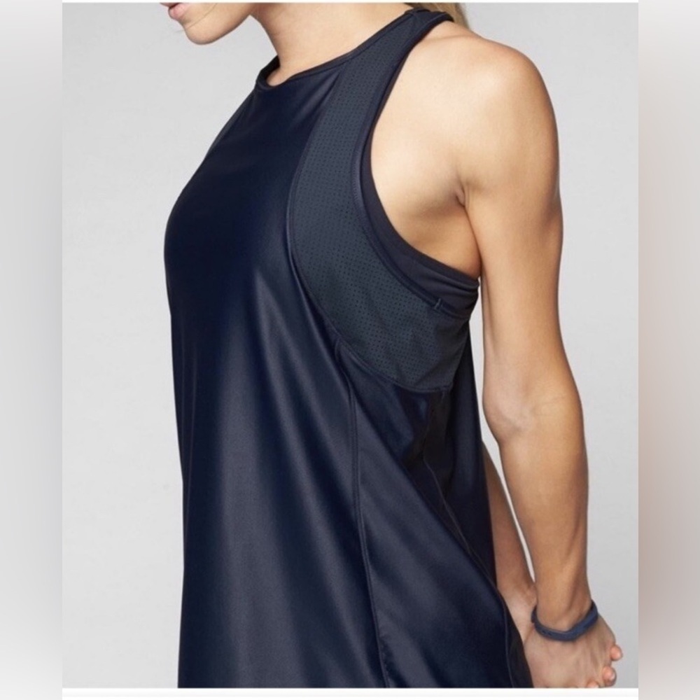 Athleta Racerback Tank Top Athletic Navy Blue Size XS